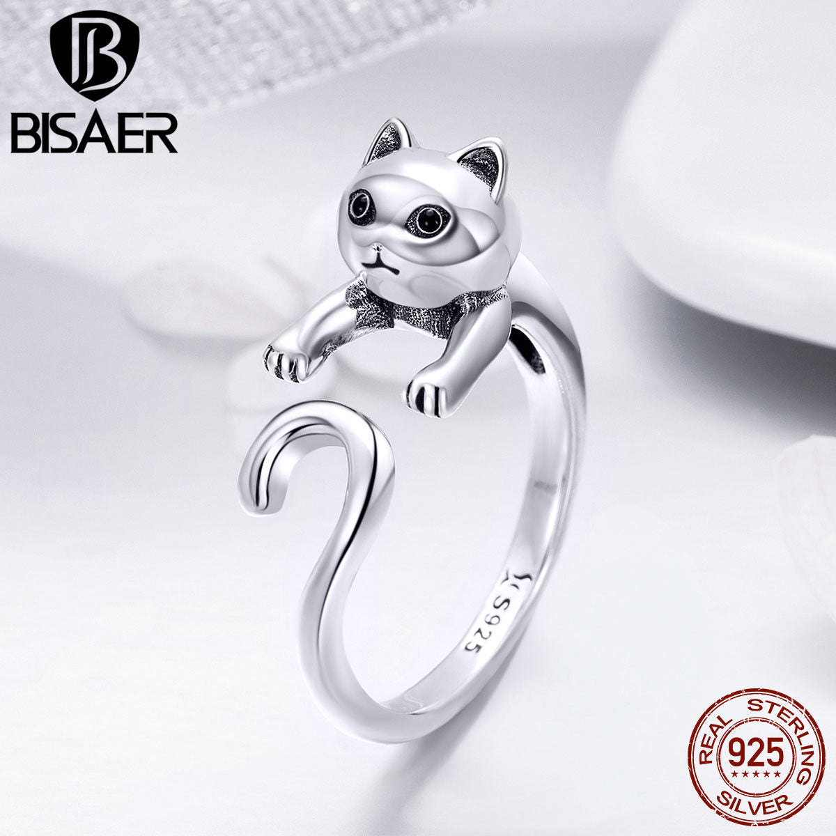 Sterling Silver Cat Ring