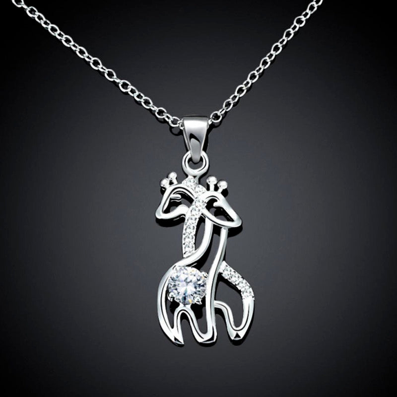 Graceful Love Giraffe Necklace To Daughter Love Mom