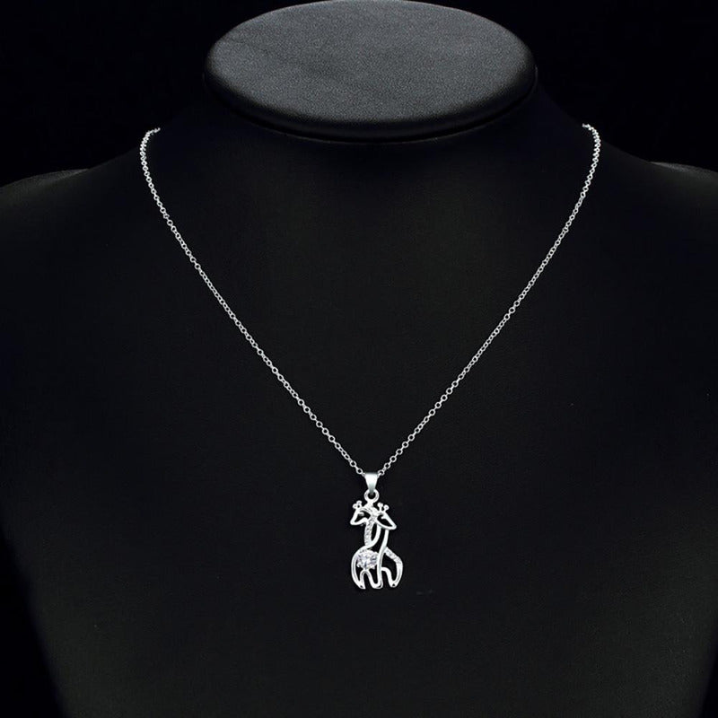 Graceful Love Giraffe Necklace To Daughter Love Mom