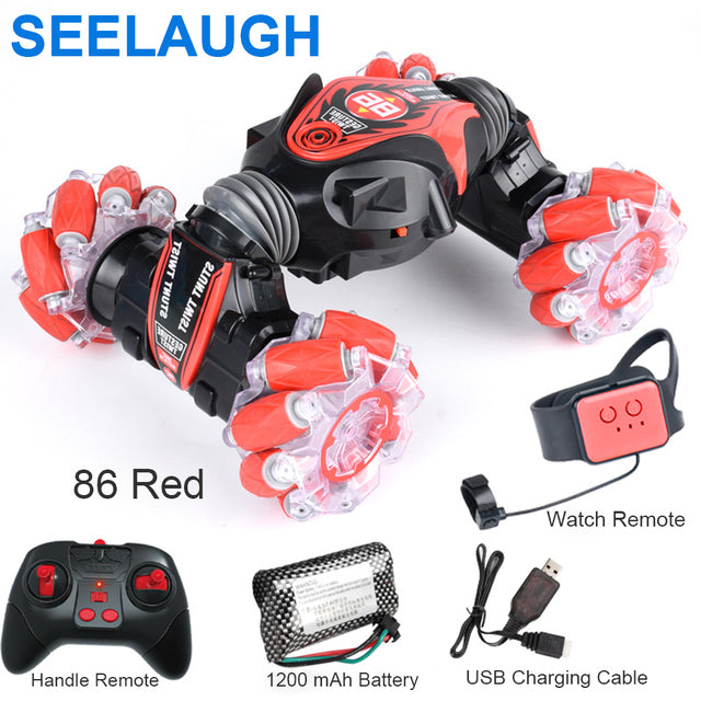 【🎁Perfect Gift】Gesture Sensing RC Stunt Car With Light & Music
