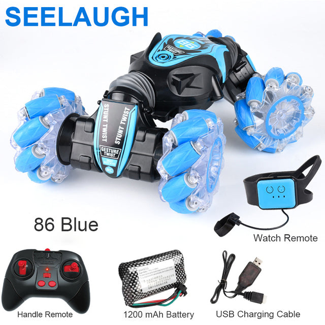 【🎁Perfect Gift】Gesture Sensing RC Stunt Car With Light & Music